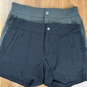 Black and Olive Athleta Shorts